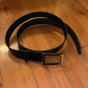 Brand new patent black belt with gold buckle